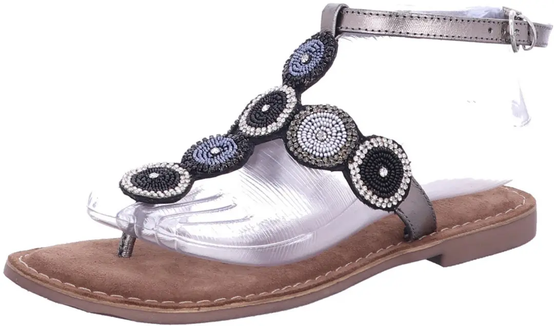 Lazamani dames slippers zwart maat 38
