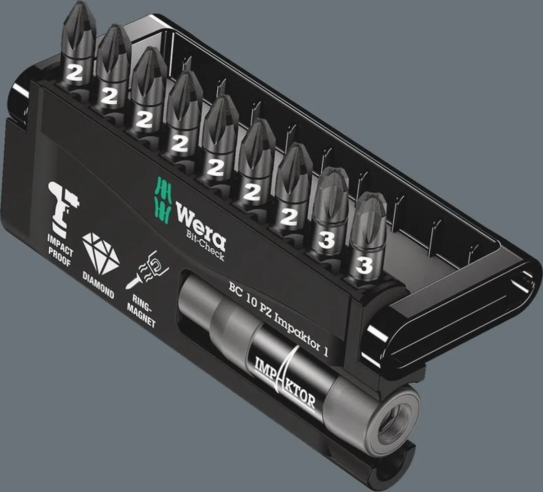 Wera 5057684001 Bitcheck Impaktor Bitverzameling - 9-delig