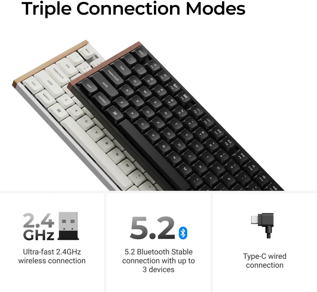 Keychron K5 Ultra 8K K5U-H3 Toetsenbord - Zwart - afbeelding 2 van 6