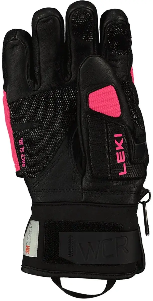 Leki WCR Venom 3D Kinderhandschoenen - Zwart/Roze - 4 - afbeelding 2 van 2