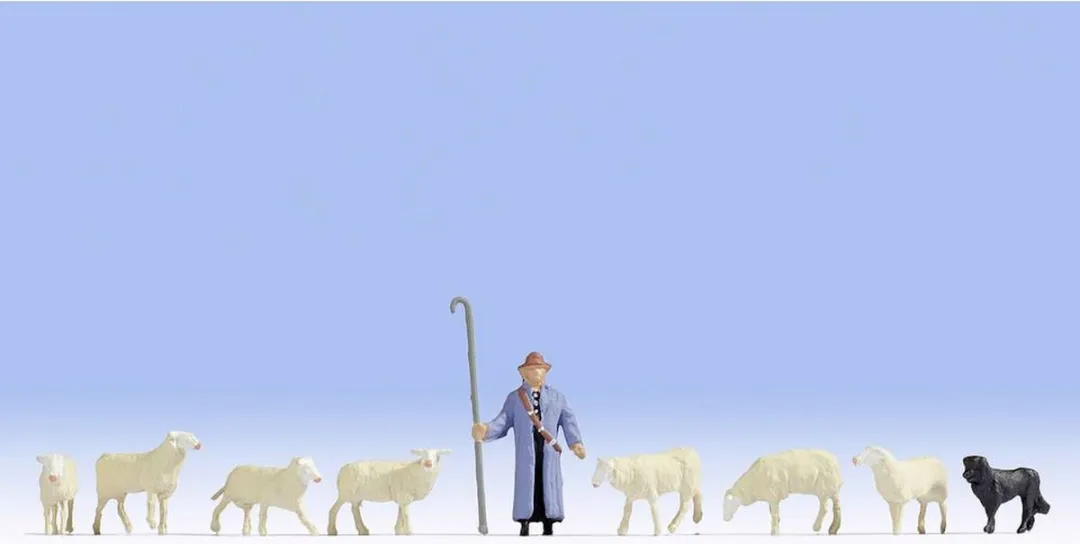 Noch Schapen Herder & Schaapshond H0 - 3 Kleuren