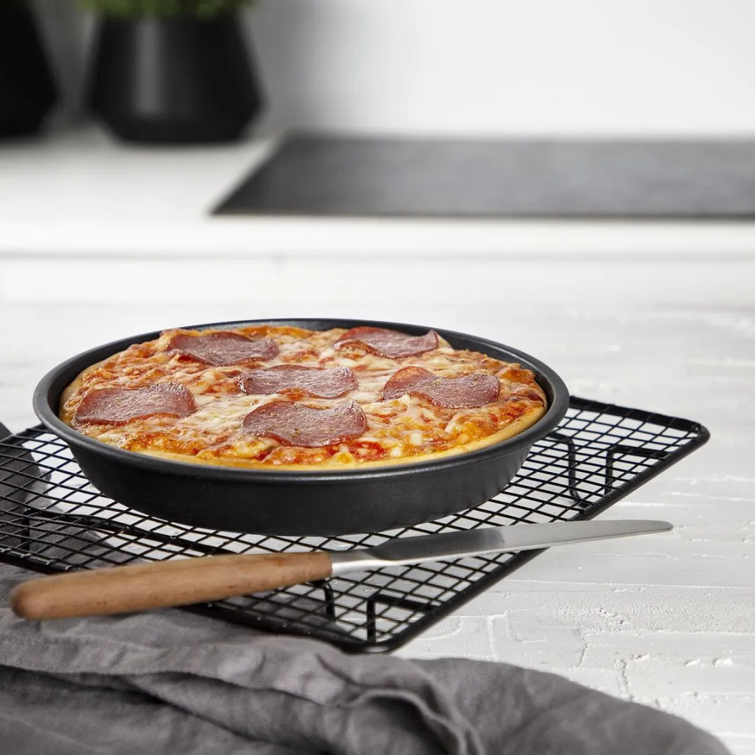 Princess 182012 Airfryer Accessoireset 10-delig - Accessoire voor heteluchtfriteuse - Grillrek - Pizzapan - Muffinset - Bakblik - Siliconen onderzetter - diameter 19,8 cm