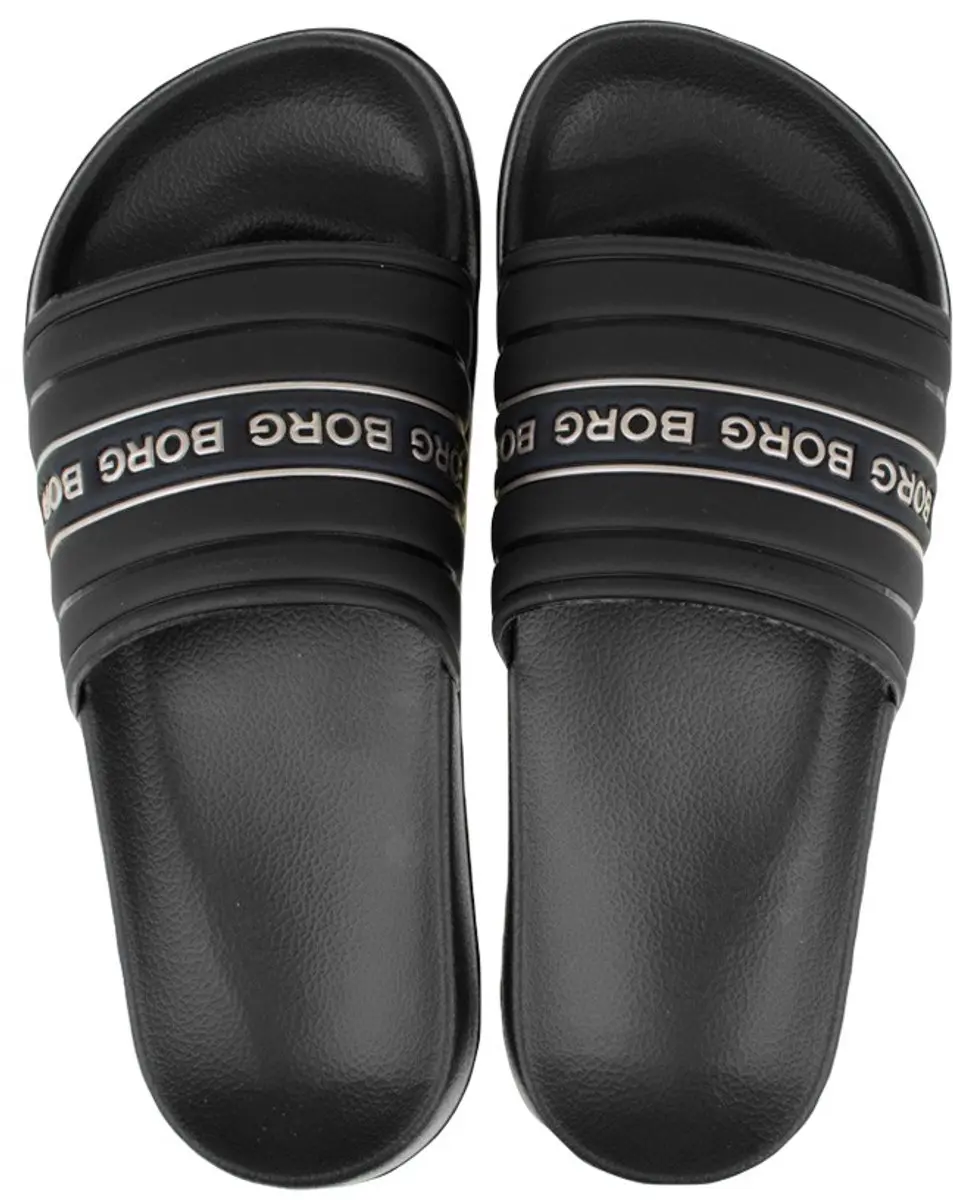 Björn Borg dames slippers harper logo zwart maat 36