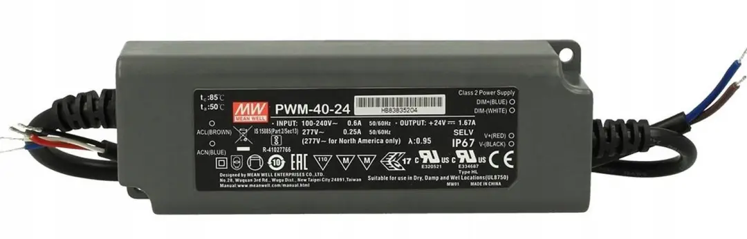 Mean Well PWM-40-24 LED-transformator Constante spanning 40.08 W 0