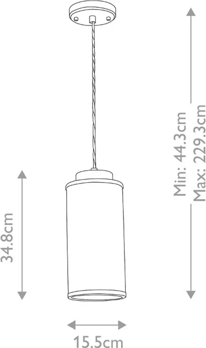 Elstead Lighting Reno Hanglamp 1x E27 60W - afbeelding 5 van 5