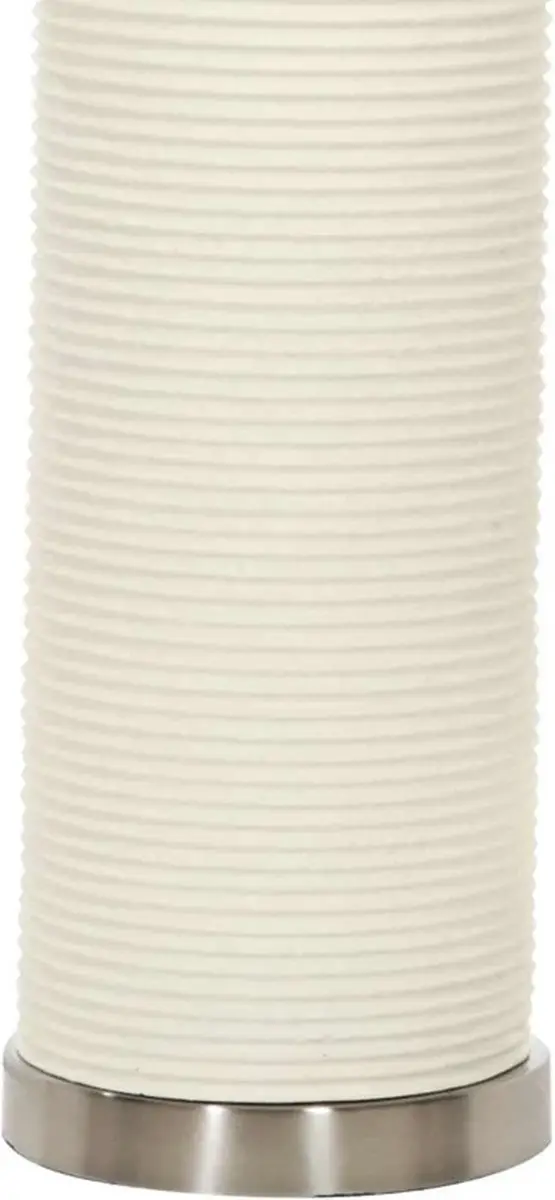 Elstead Lighting Ripple Tafellamp - E27 max 60W - Wit - afbeelding 6 van 6