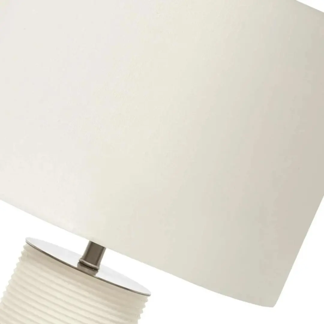 Elstead Lighting Ripple Tafellamp - E27 max 60W - Wit - afbeelding 2 van 6
