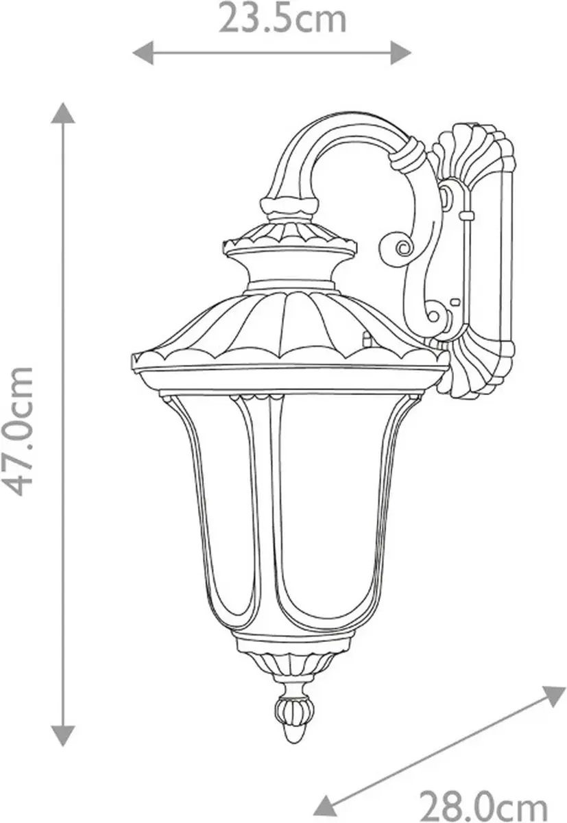Elstead Lighting Chicago Wandlamp Buiten E27 IP44 - afbeelding 3 van 5