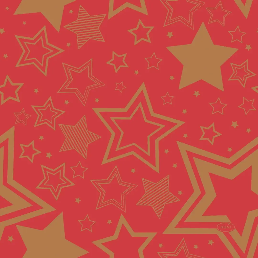 Servet l33b33 holiday star red 20st Duni