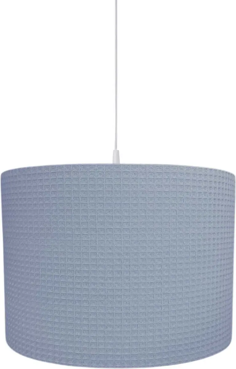BINK Bedding Hanglamp/Lampenkap Pique Wafel Dusty 30 cm inclusief pendel