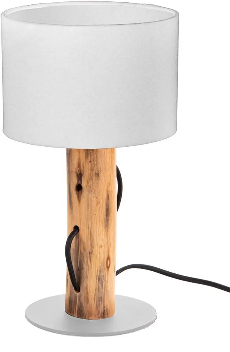Globo Norin Tafellamp 50210146X - E14 40W - Hout met witte kap - afbeelding 4 van 4