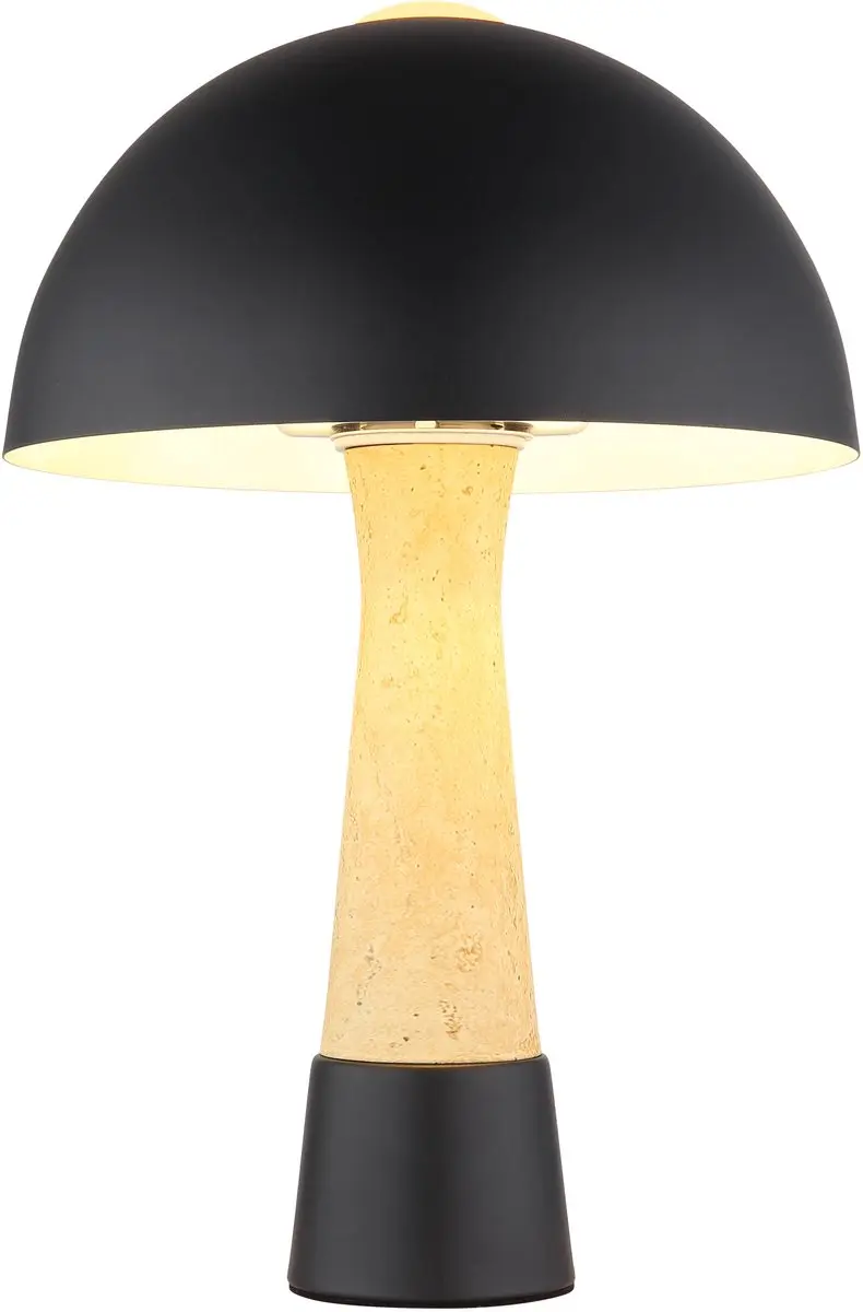 Globo Paulin Tafellamp E27 - 40W - Ø25cm - Zwart - afbeelding 3 van 6