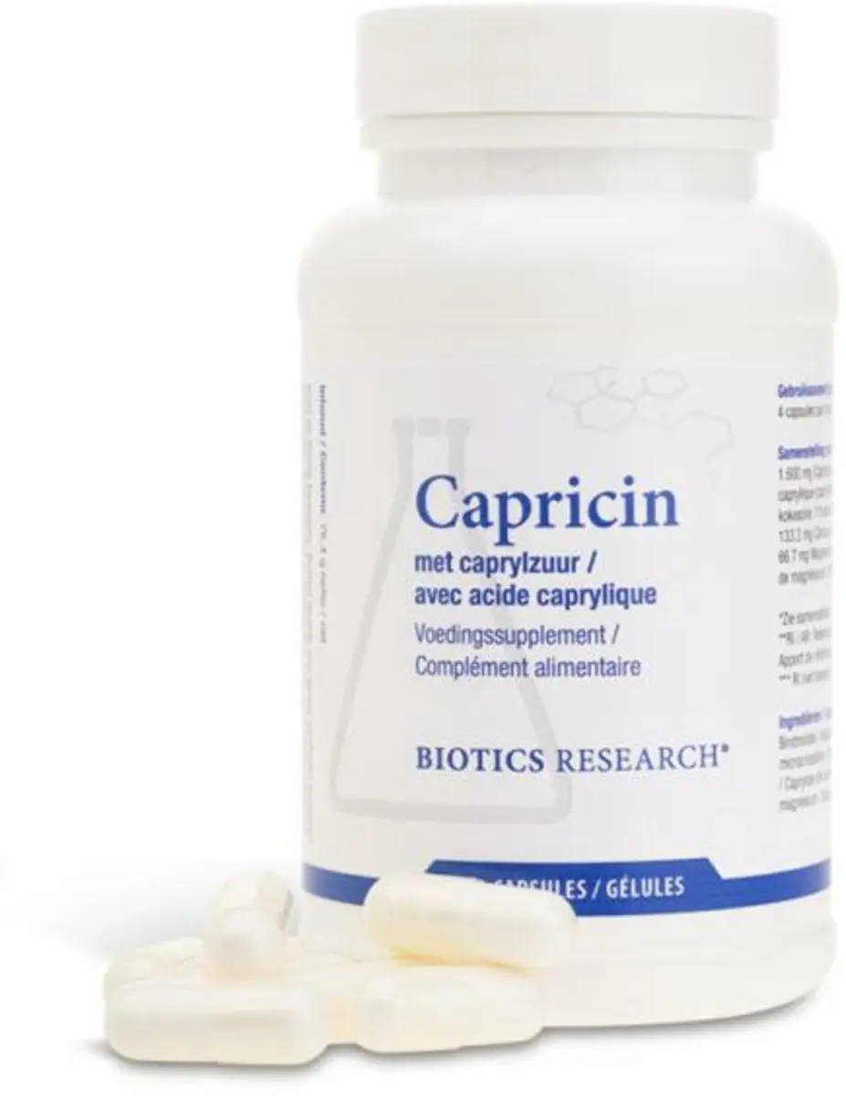 Biotics Capricin 100 capsules - afbeelding 2 van 3