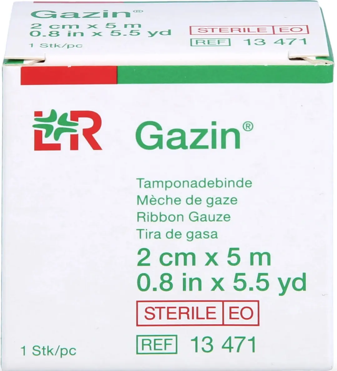 Lohmann & Rauscher Gazin Tamponverband 2cm x 5m - afbeelding 2 van 3