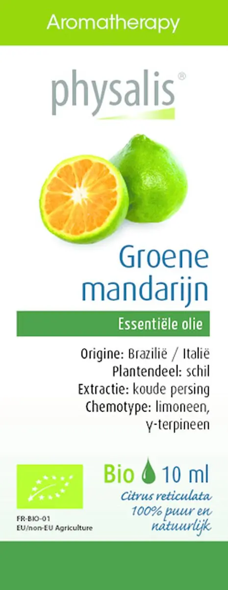 Physalis Groene Mandarijn Olie Bio - 10ml - afbeelding 3 van 5