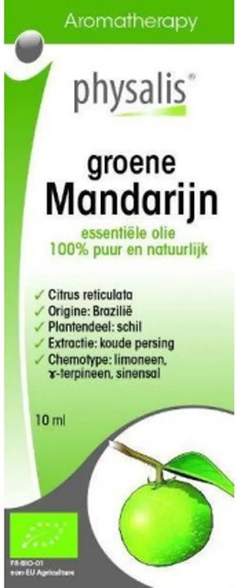 Physalis Groene Mandarijn Olie Bio - 10ml - afbeelding 4 van 5