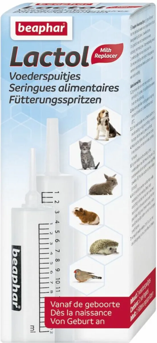 Beaphar Lactol Voederspuitjes 2st - 64ml