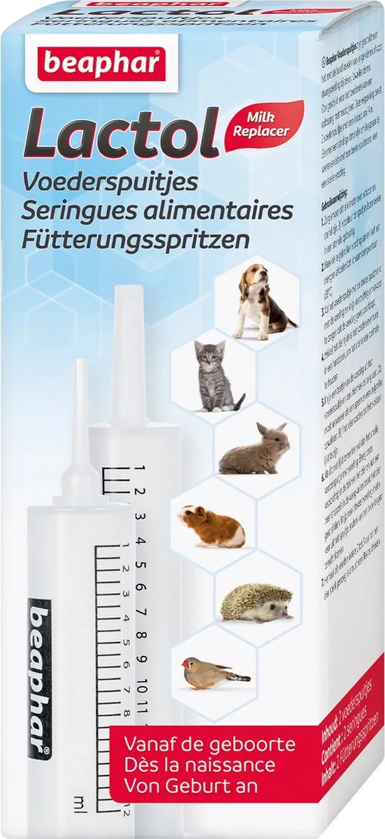 Beaphar Lactol Voederspuitjes 2st - 64ml