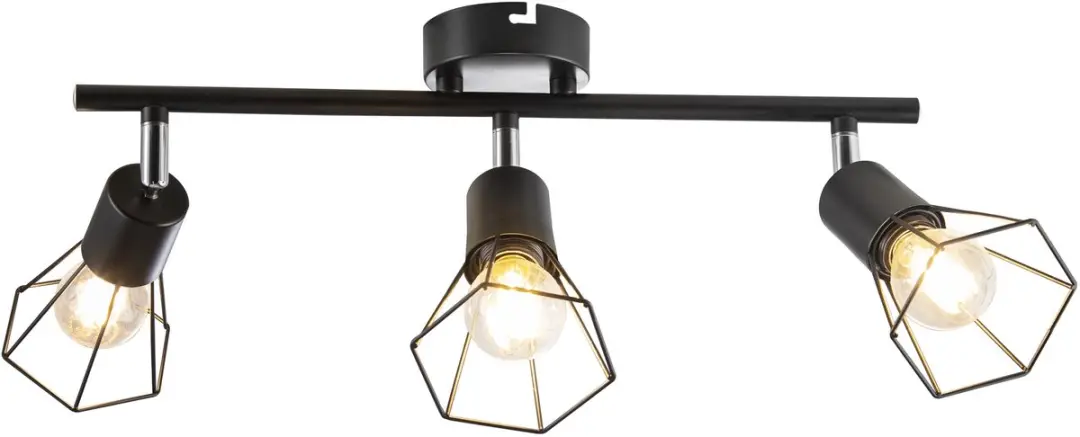 Plafondlamp retro raster plafondspot kooi landelijke stijl woonkamerlamp plafond