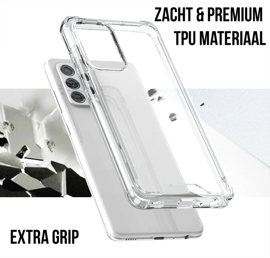 Nuvex Hoesje Samsung Galaxy A52 - Transparant - Anti-Shock - afbeelding 2 van 6