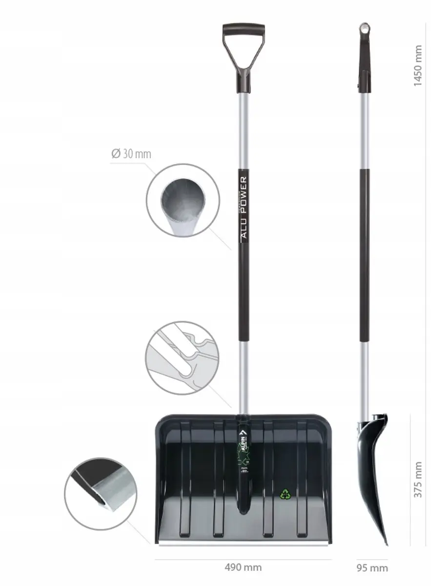Prosperplast Alpin ALUTUBE ECO sneeuwschop - afbeelding 2 van 3