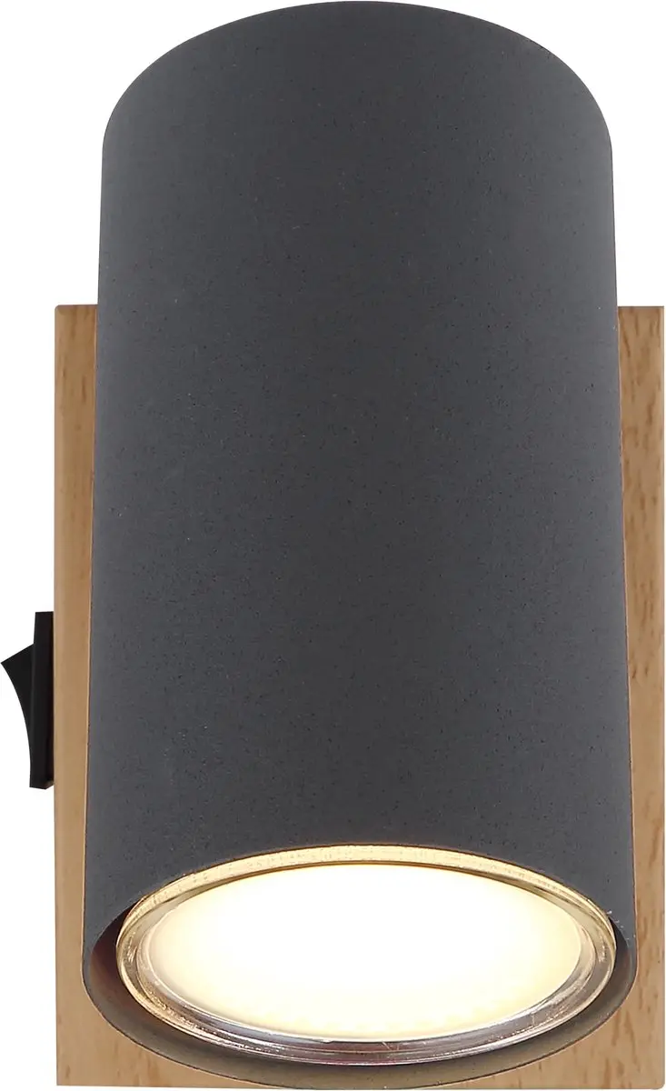 Globo Robby Opbouwspot 57911-1G - Hout - afbeelding 3 van 6