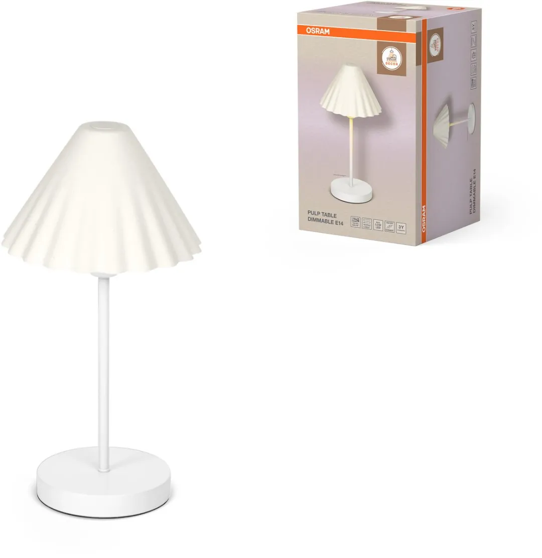 Osram Decor Pulp Tafellamp E14 Wit - 218mm Diameter