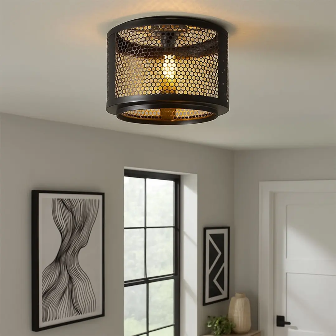 Globo Vito Plafondlamp E27 - 40W - Zwart - afbeelding 5 van 6