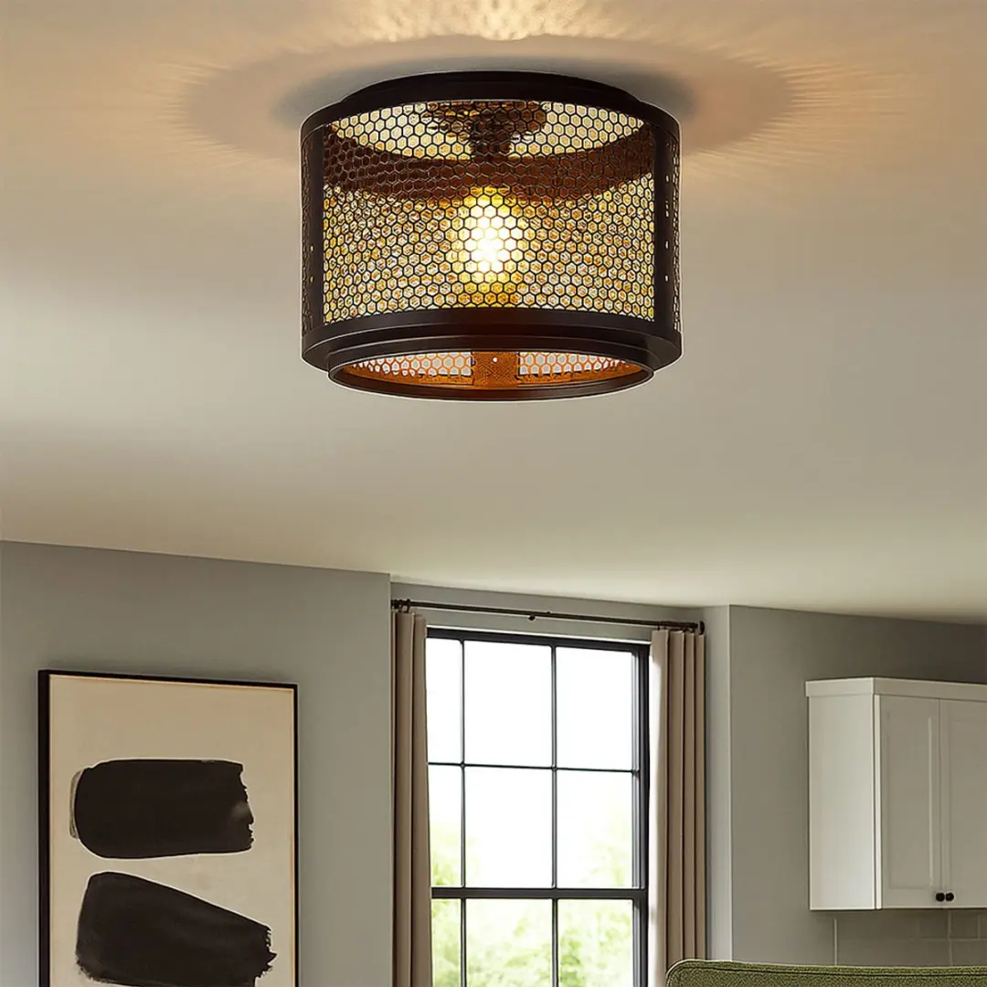 Globo Vito Plafondlamp E27 - 40W - Zwart - afbeelding 4 van 6