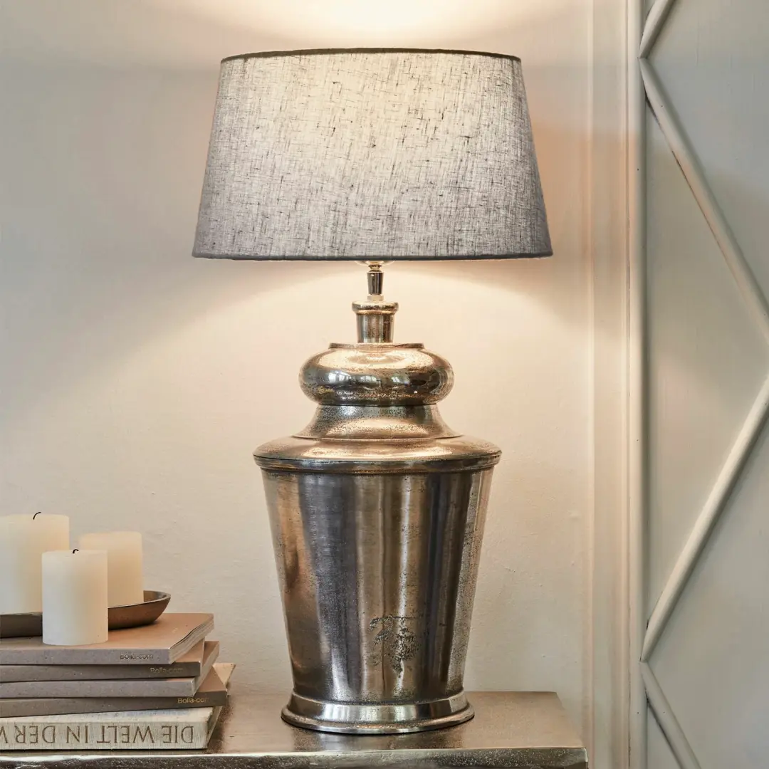 Loberon Lampenkap Anfor - Taupe - afbeelding 6 van 6
