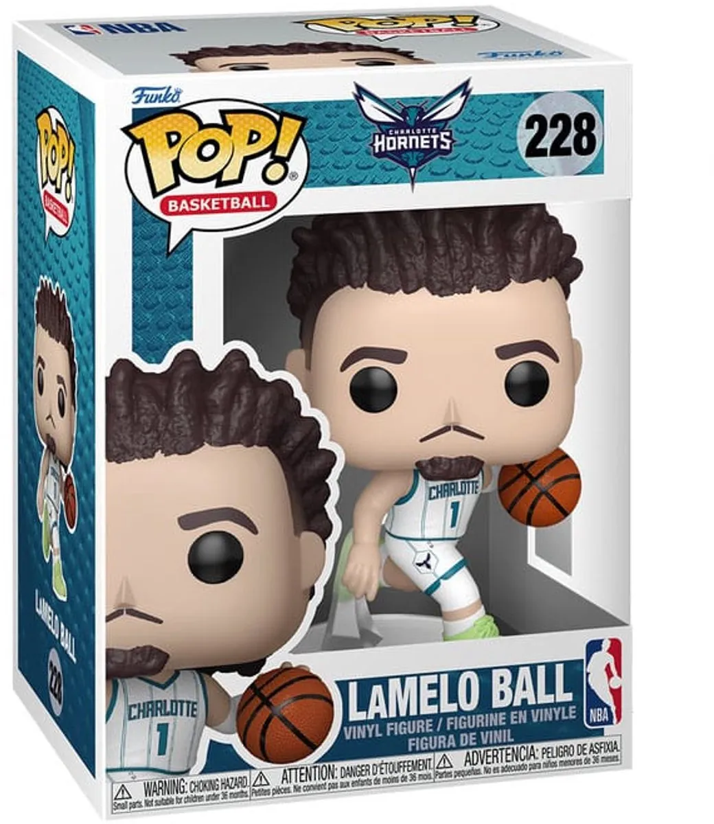 Funko NBA Legends POP! Lamelo Ball Hornets - 9cm - Oranje/Wit/Blauw