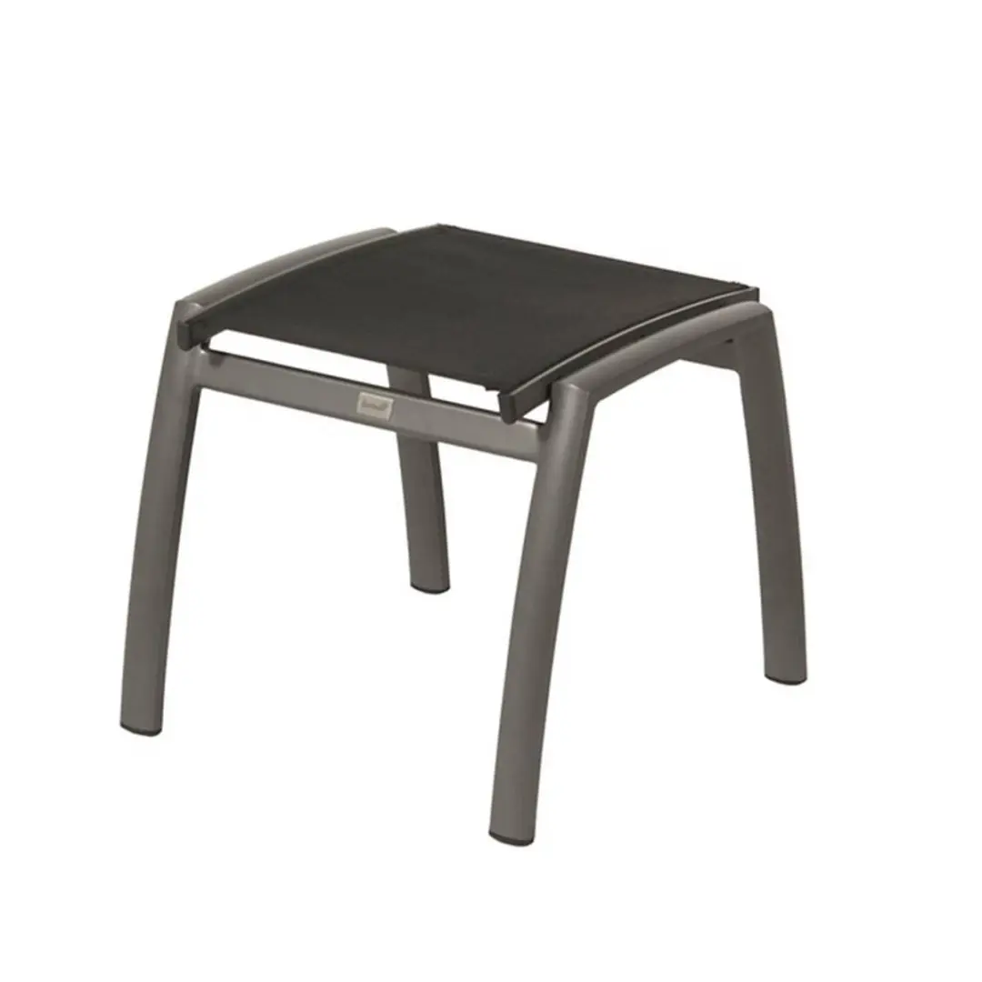 Hartman Alice voetenbank aluminium textileen Xerix grijs