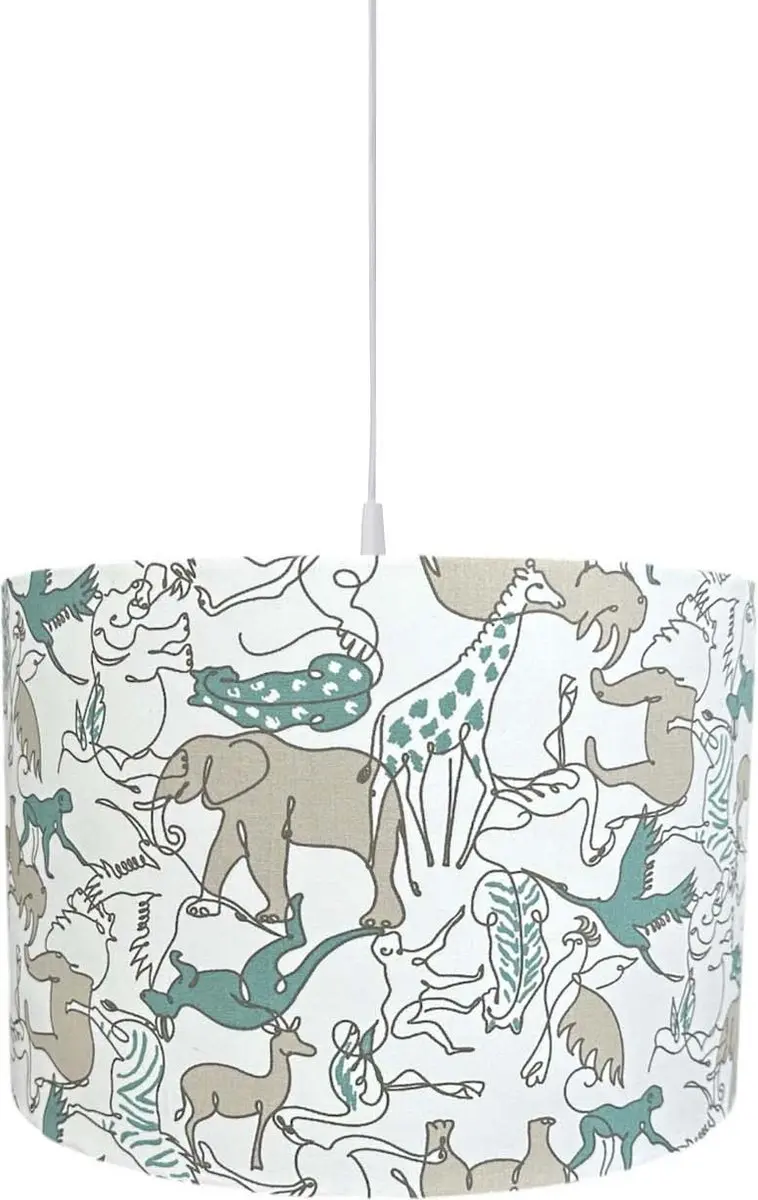 BINK Bedding Hanglamp/Lampenkap Safari 30cm inclusief pendel