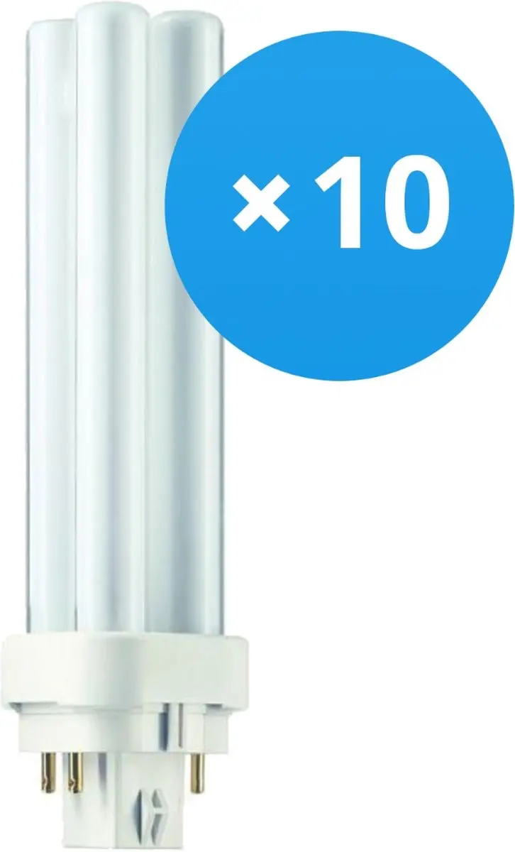 Voordeelpak 10x Philips PL-C 13W 830 4P (MASTER)