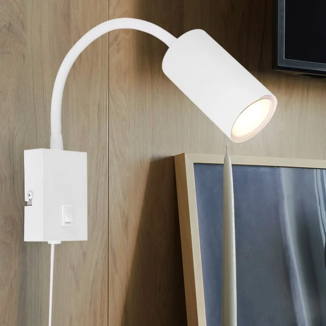 Globo Witte wandlamp Robby - 57911WW - afbeelding 4 van 6
