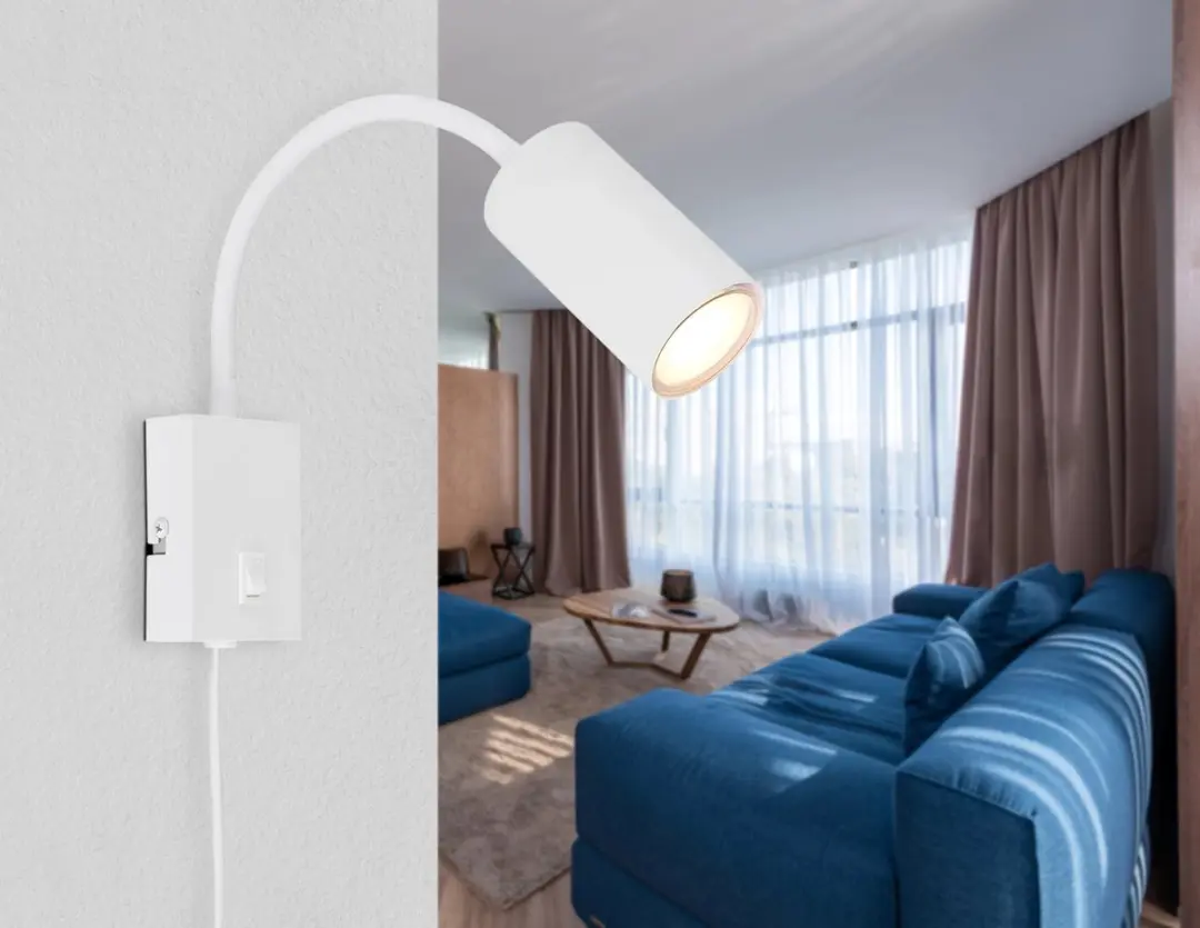 Globo Witte wandlamp Robby