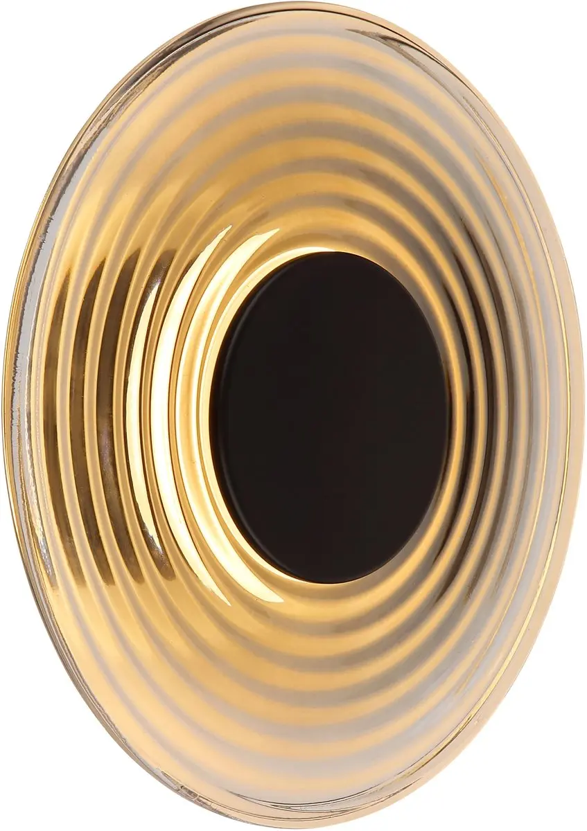 Globo Gouden wandlamp Janell zwart