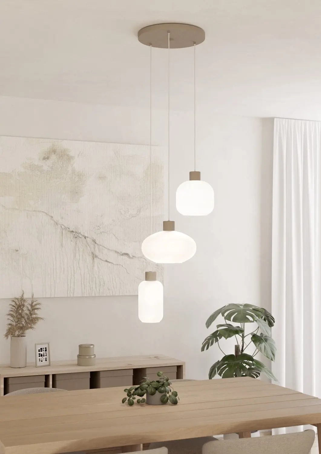 EGLO Dasmina Hanglamp - 3-lamps - E27 - Ø49,6cm - afbeelding 4 van 5