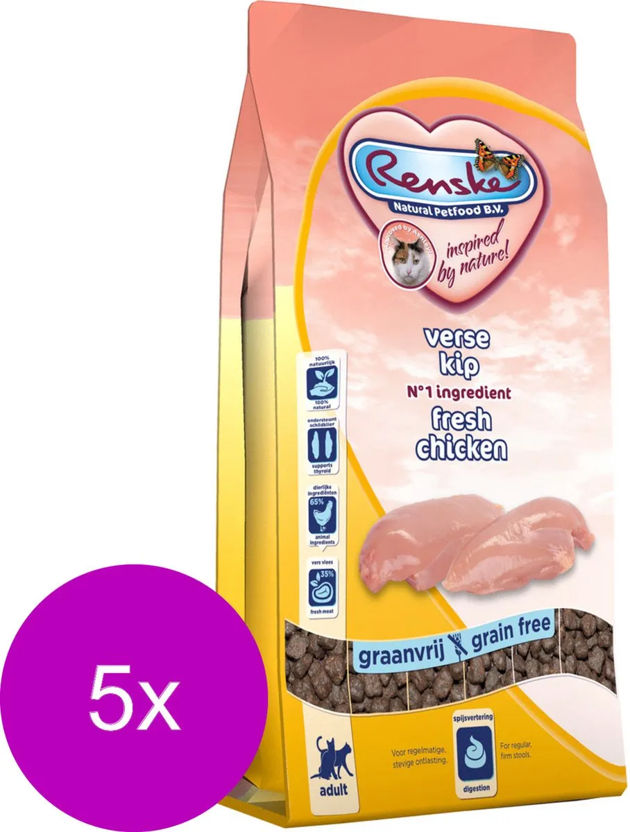 Renske Kat Adult Verse Kip - 20 Stuks (5x4)