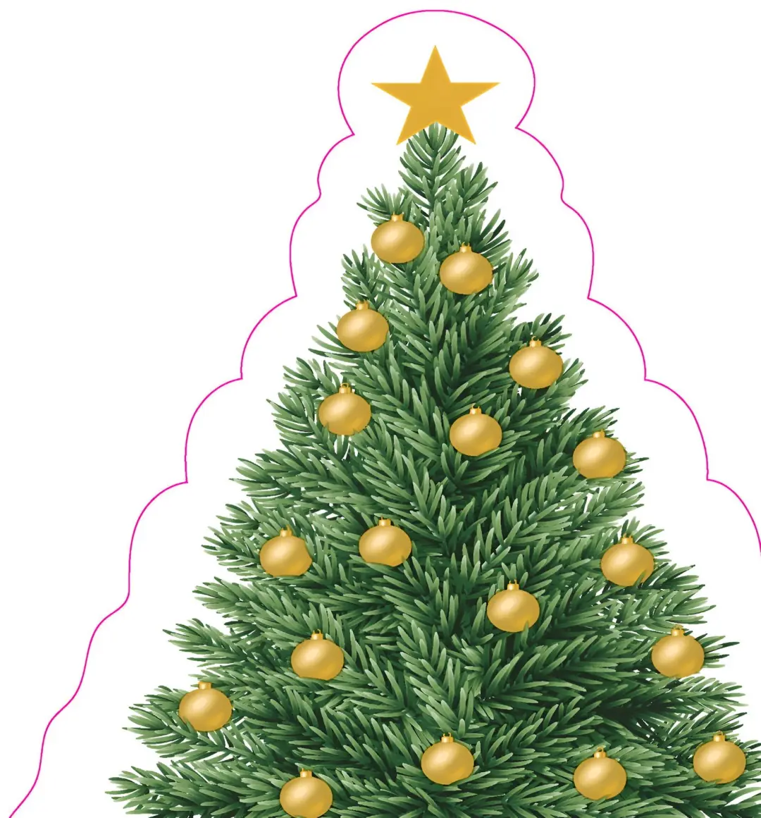 Servet silhouettes tree charm 12st Duni