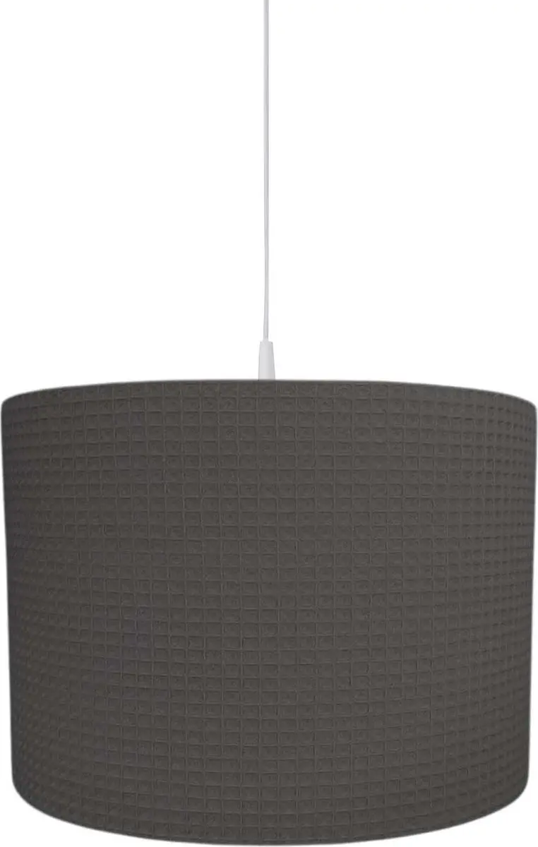 BINK Bedding Hanglamp/Lampenkap Pique Wafel Antra 30 cm inclusief pendel