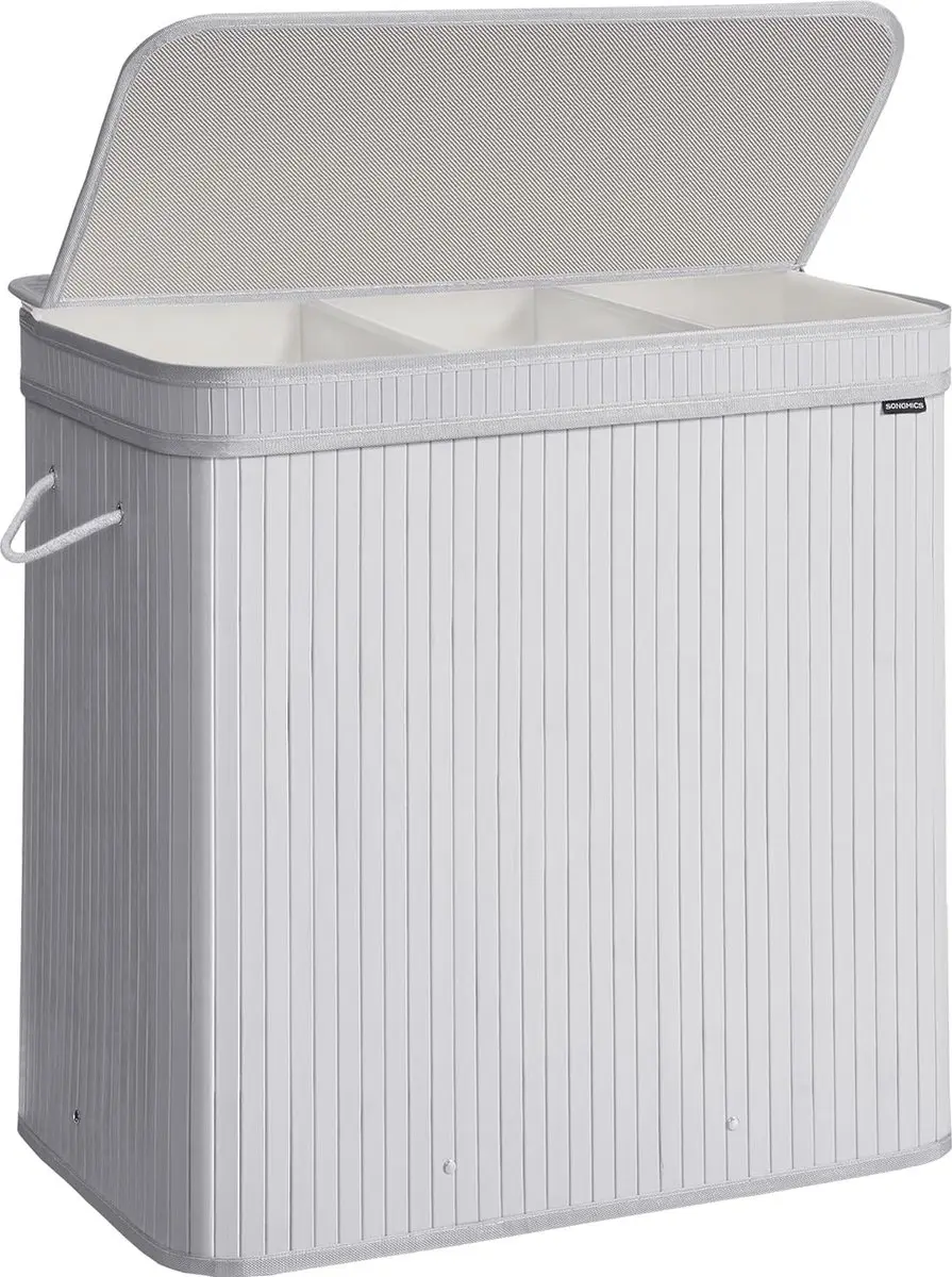 Songmics Wasmand met deksel 150 liter