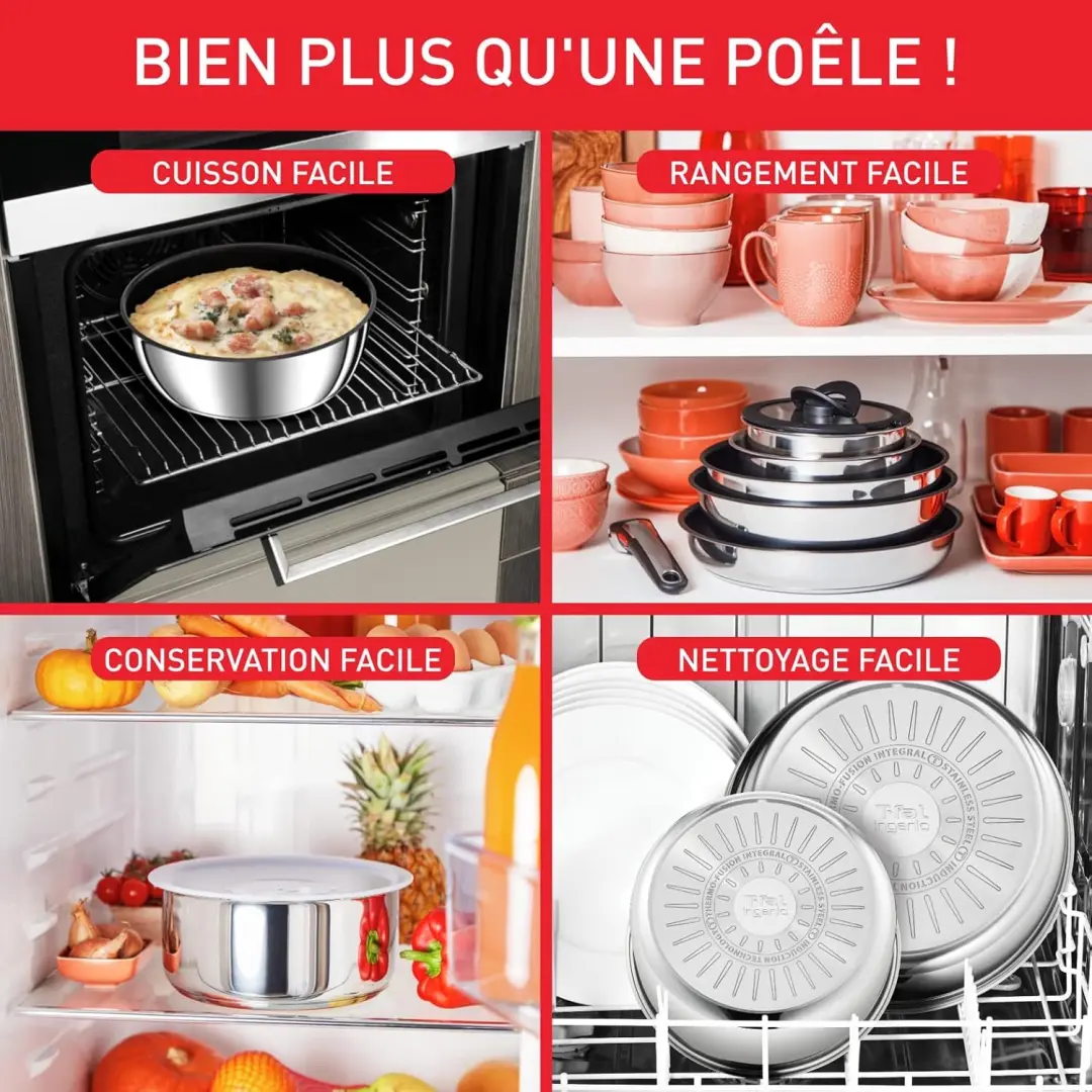 Tefal Ingenio Preference L9733502 Hapjespan - 24 cm - afbeelding 4 van 6