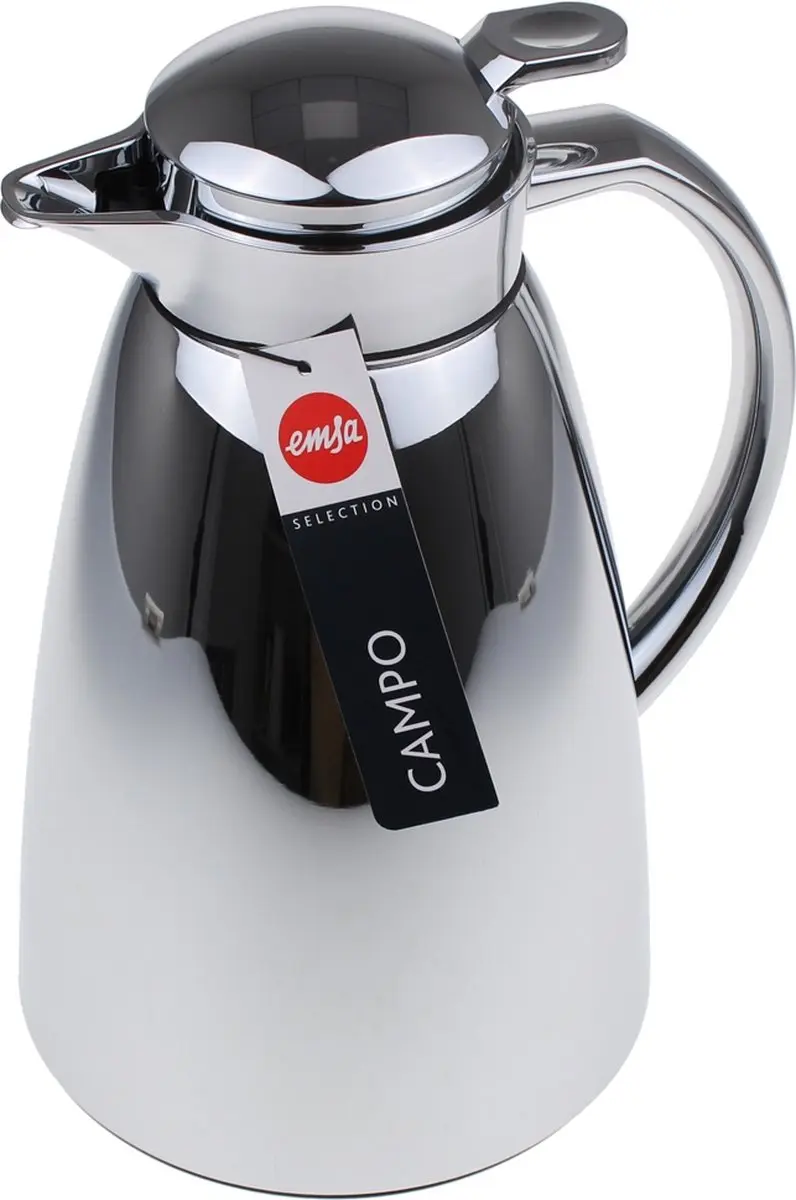 Emsa Campo Thermosfles 1 Liter - Zilver - afbeelding 5 van 5