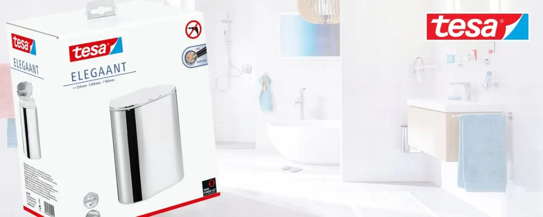 Tesa Elegaant Wandmontage Cosmeticabak - Chroom - afbeelding 6 van 6