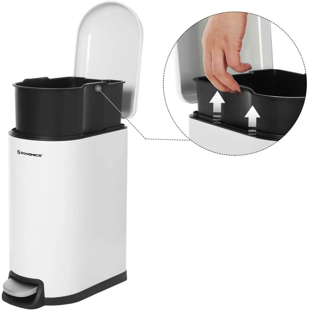 Songmics Stalen Cosmeticabak 10L - LTB10WT - afbeelding 5 van 6