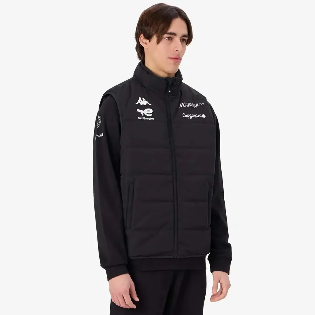 Kappa Arafleso Peugeot Sport Mouwloos Donsjack - Zwart - afbeelding 2 van 2