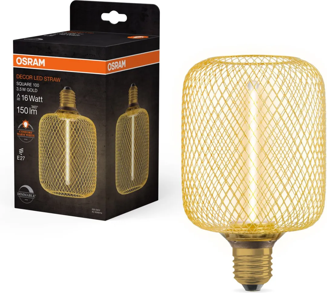 Osram Decor Straw E27 3.5W 150lm - Helder Warm Wit 1800K