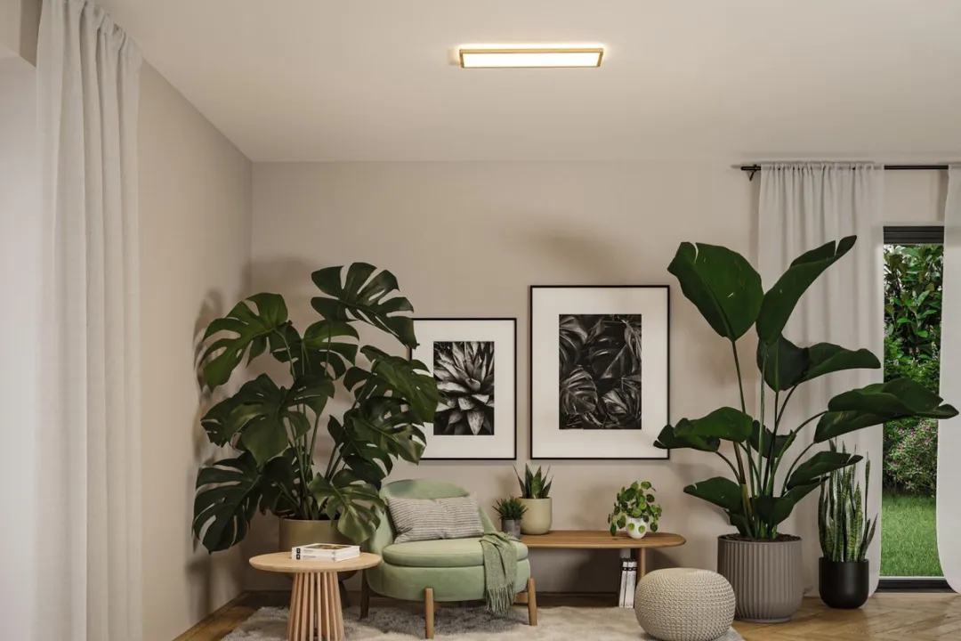 Paulmann Atria Shine LED-paneel 15,2W 2030lm 3000-6500K Houtlook - 560x200mm