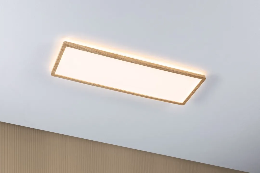 Paulmann Atria Shine LED-paneel 15,2W 2030lm 3000-6500K Houtlook - 560x200mm